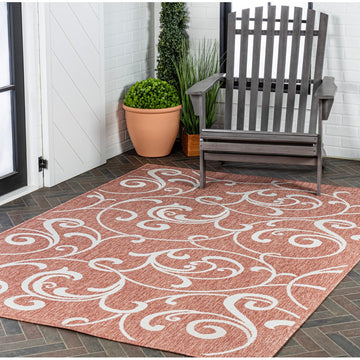 Maribel Traditional Classic All-Over Scroll Area Rug
